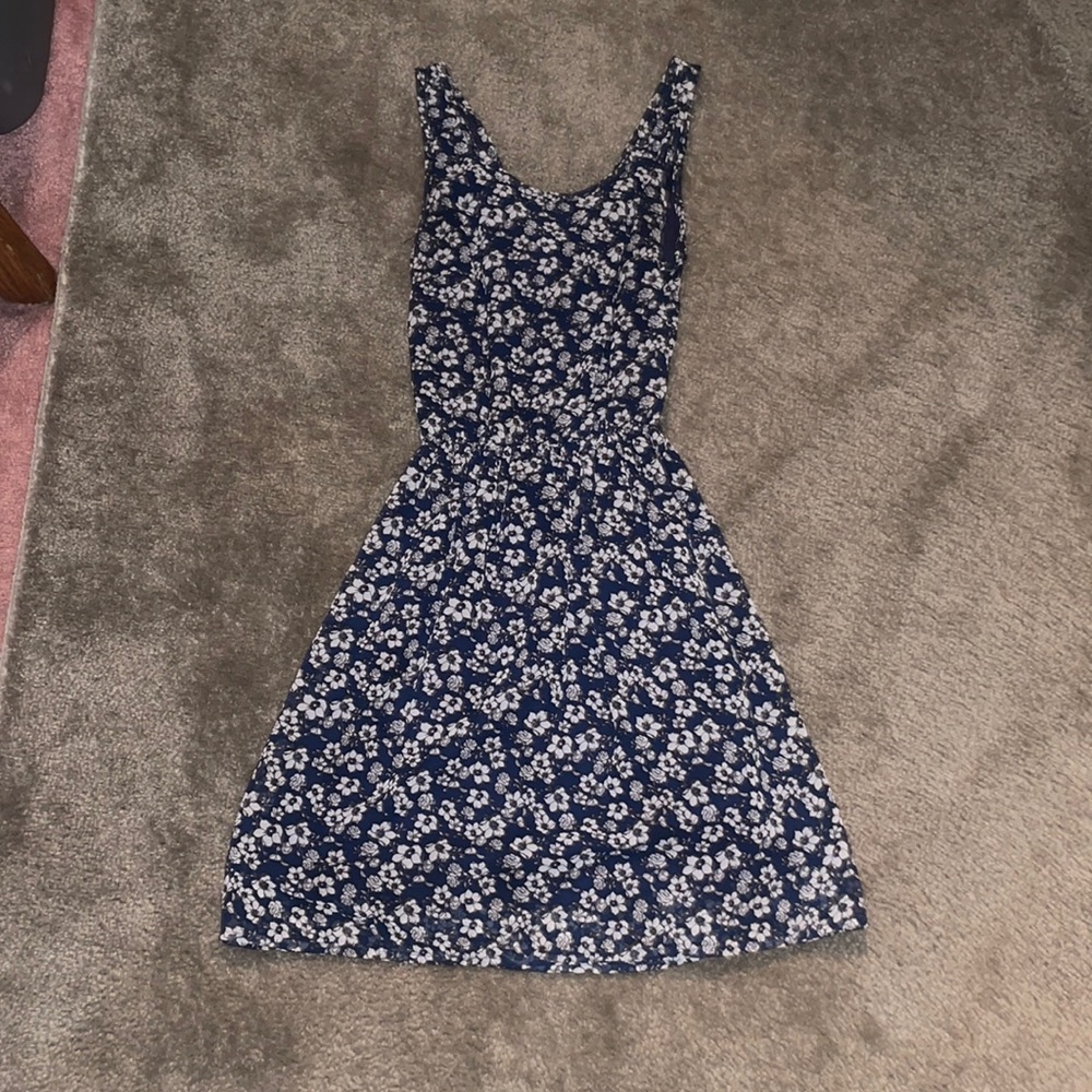 H&M Blue Floral Dress